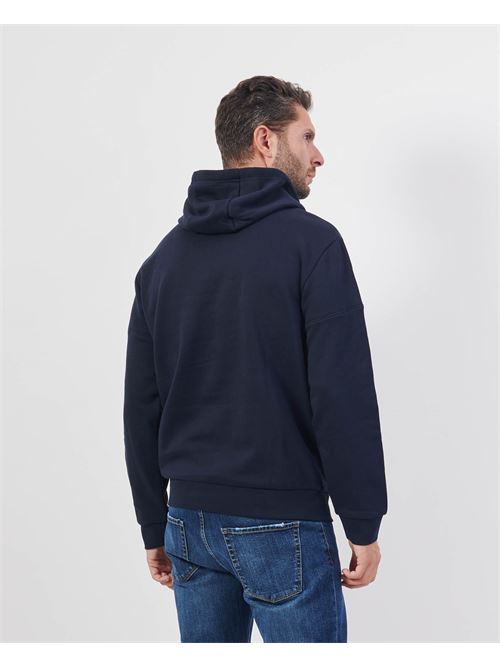 Sweat-shirt homme EA7 avec capuche et logo sur la manche EMPORIO ARMANI EA7 | 6DPM18-PJVTZ1562